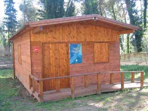 Il Capanno della Lipu prima dell'incendio